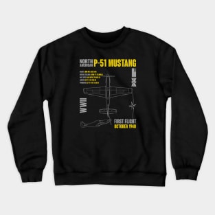 North American P-51 Mustang Crewneck Sweatshirt